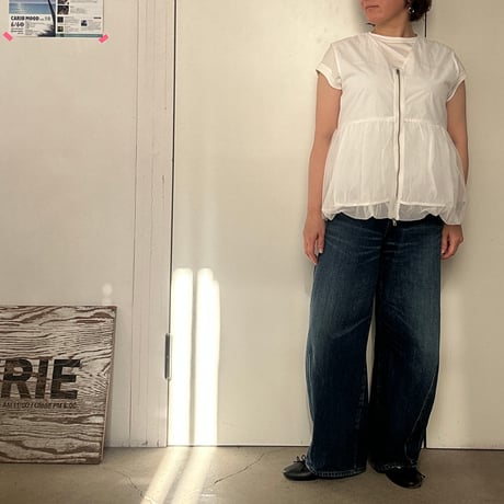 ペプラムチュールVネックベスト