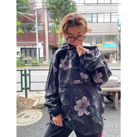 [USED] 花柄NYLON アノラックパーカー🌼