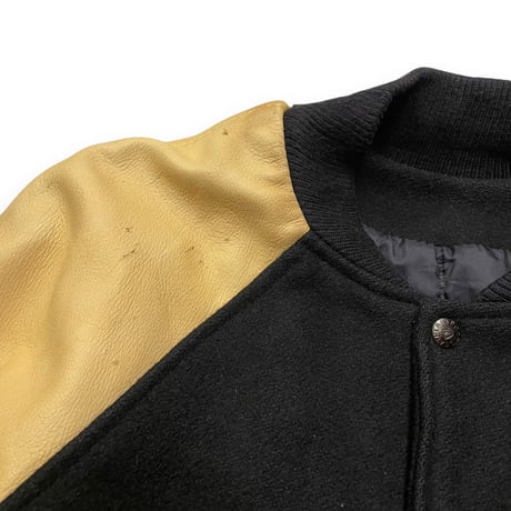 [USED] BLK & CREEM YELLOW レザー スタジャン🟡