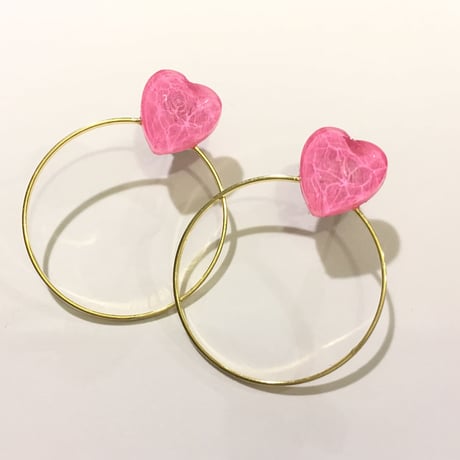 [BENICOTOY] miniハートRINGピアス