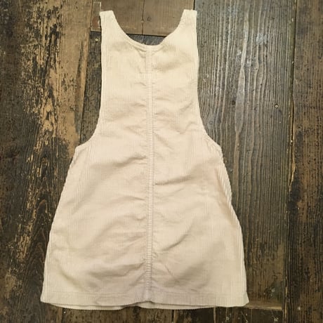 [USED] クリーム色☃️コーデュロイジャンパースカート