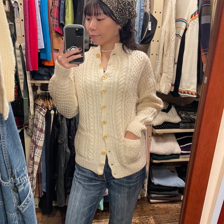 [USED] ivory🍼ニットカーディガン