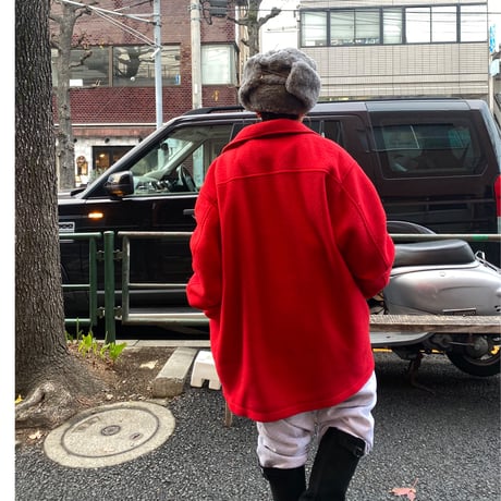 [USED] 真っ赤な❤️ フリース ZIP COAT