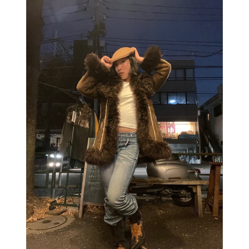 USED] y2k♡ ムートン ファーコート | garden730