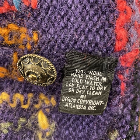 [USED] レインボー🌟WOOL KNIT カーディガン