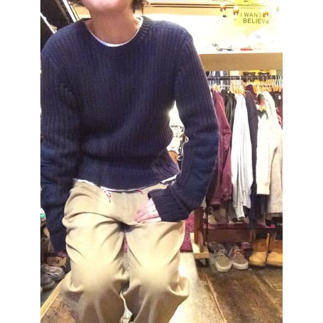 [USED] POLO SPORTS  ARMYニット