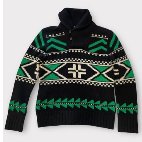 [USED] POLO RalphLauren ショールカラーニット
