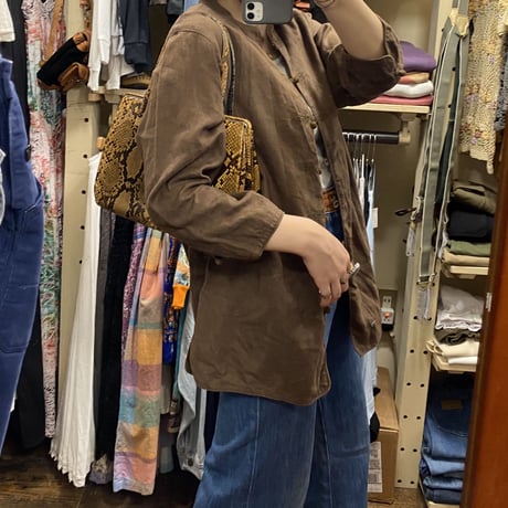 [USED]  パイソン Real Leather HAND BAG