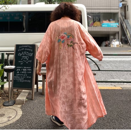 [USED] vintage CHINA ガウン ピンク