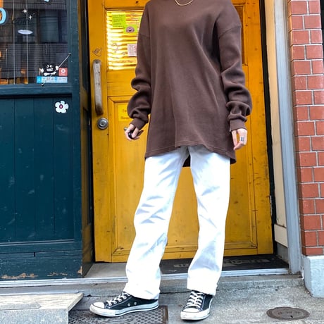 [USED] UK Levi's 501 WHITE