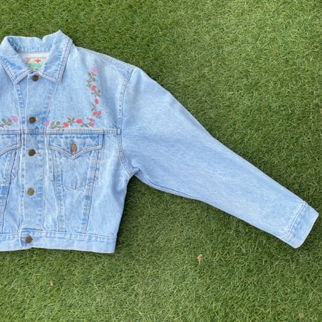 [USED] お花刺繍のGジャン