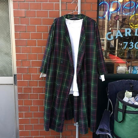 [USED] ショールカラー COTTON コート ダブルボタン♡