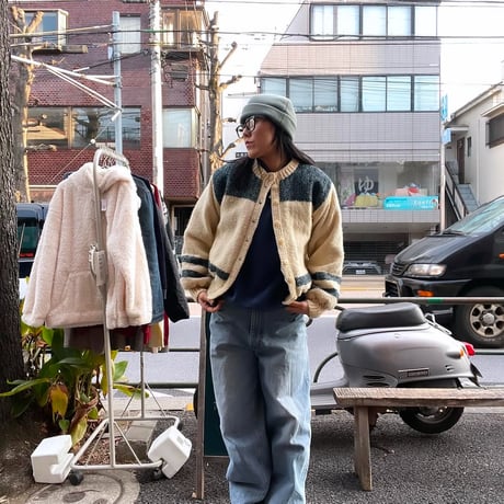 [USED] vintage♡WOOL KNIT JKT