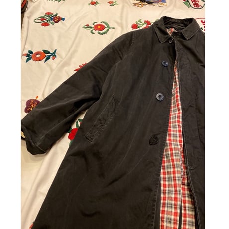 [USED] Vintage BLACK ステンカラーコート