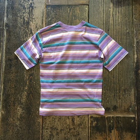 [USED] HANGTEN Pastel ColorのマルチボーダーTee