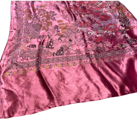 [USED] vintage  サテンCHINA ファブリック 180×168cm