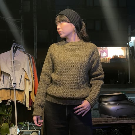 [USED] オリーブ🫒フィッシャーマンニット