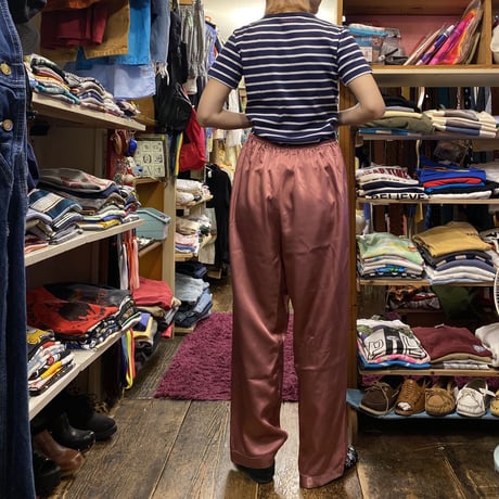 [USED] ROSE PINK SATIN PANTS♡