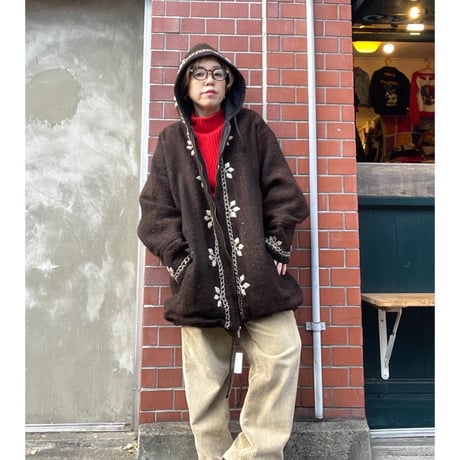 [USED]  刺繍入りWOOL PARKA