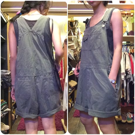 [USED] BIG size オーバーオールshorts