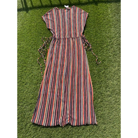 [USED]  ナイロンボーダーワンピース