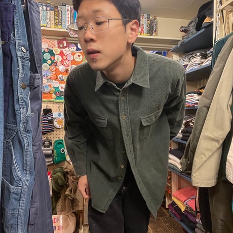 [USED] st. John's Bay シャモアクロス　COTTONシャツ
