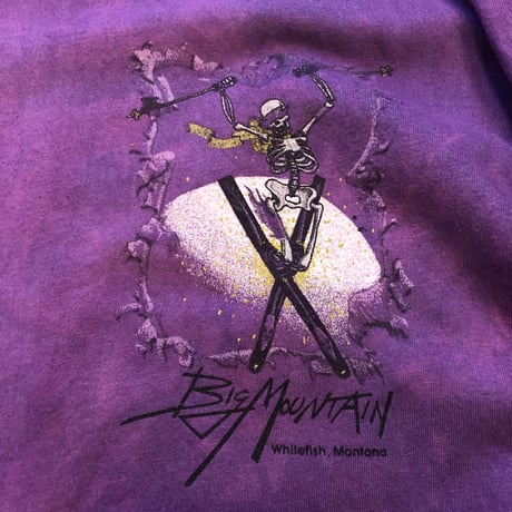 [USED] Vintage タイダイ SKULL × SKI   Tee