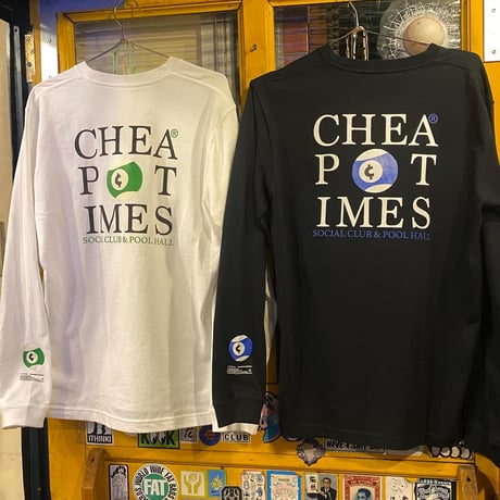 [CHEAP TIME$] PackTee "POOL HALL" ロンTee