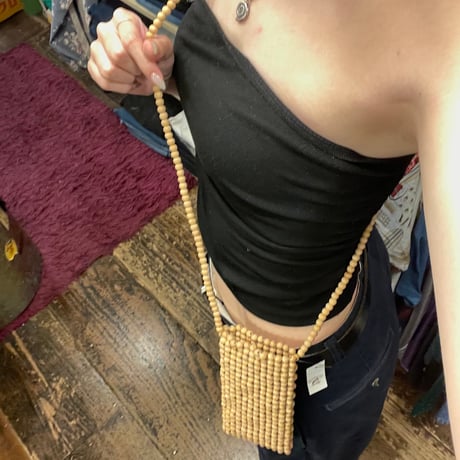 [USED] ウッドビーズのmini♡BAG