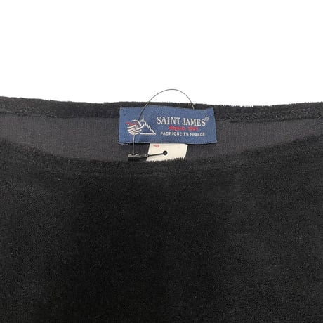 [USED] "SAINT JAMES" パイル地ボートネックTOPS