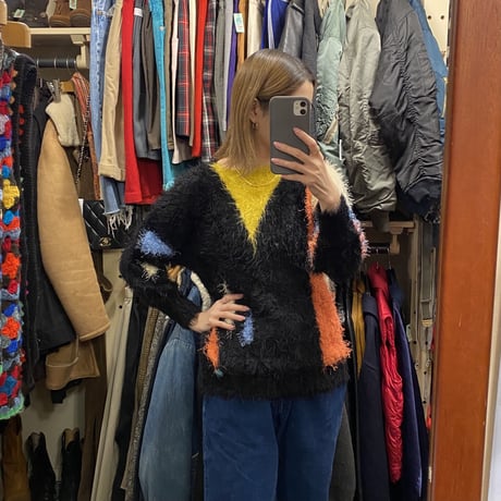[USED] デザインシャギーKNIT♡