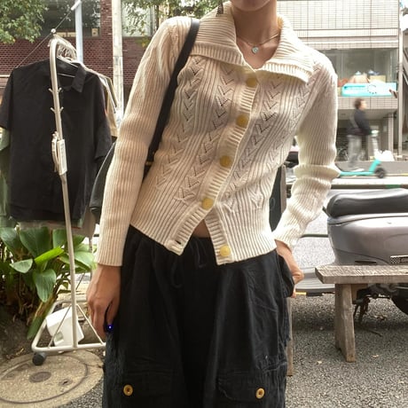 [USED]WHIT KNIT カーディガン🤍