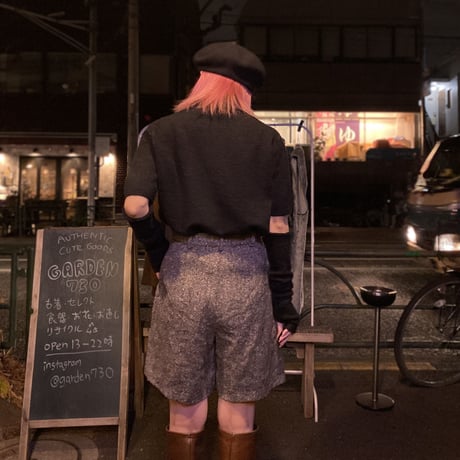 [USED] TWEED WOOL SHORTS！