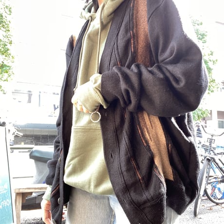 [USED] BLACK×BROWNカーディガン