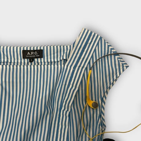 [USED] A.P.C. ブルーストライプワンピース