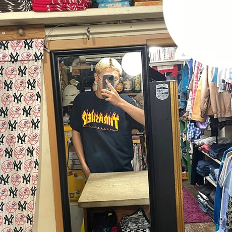 [USED] THRASHER FIRE LOGO-Tee