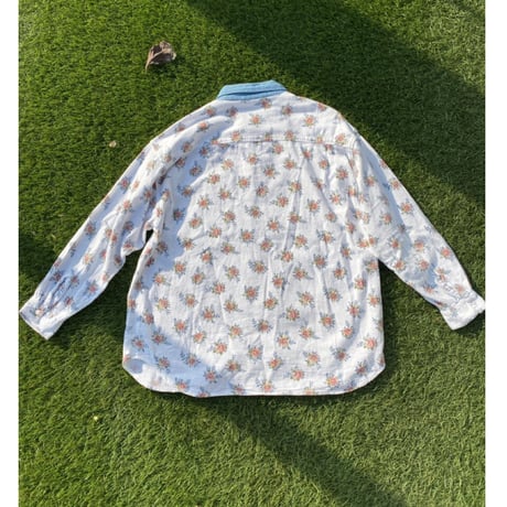 [USED] 花柄 waffle cotton SHIRTS 💐