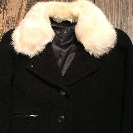 [USED] アニエスb ファー襟付き WOOLジャケット