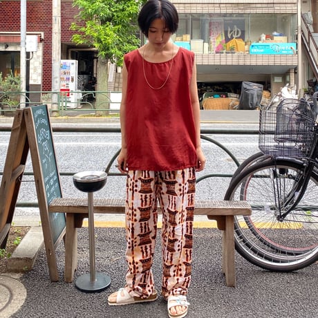 [USED] 100％ SILK ノースリーブTOPS！