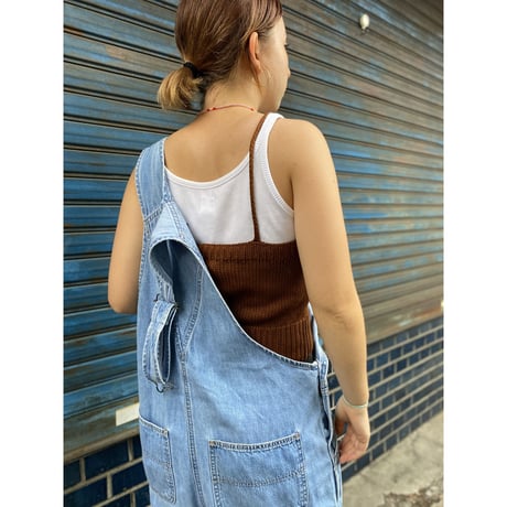 [USED]  LANDS' END DENIM OVERALL