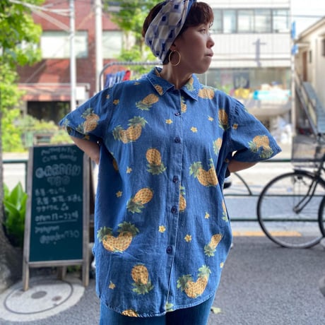 [USED] パイナッポー DENIM シャツ