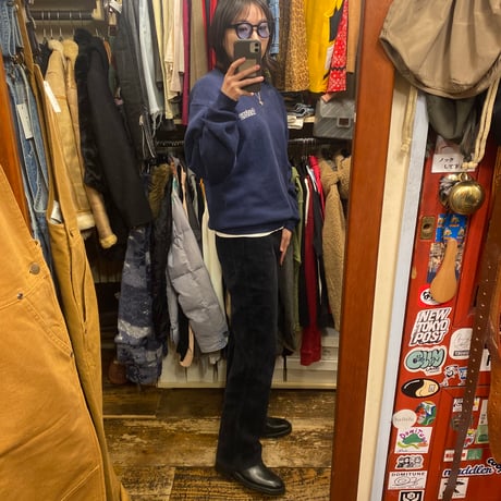 [USED] BLACK 太畝コーデュロイPANTS