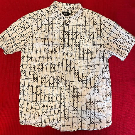 [USED] STUSSY ドミノ柄 SHIRTS