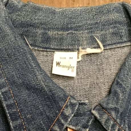 [USED] OLD Wrangler パッチワークデニムシャツ