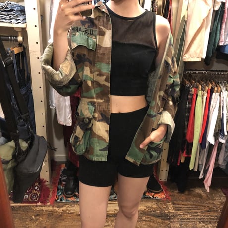 [USED] メッシュのタイトTOPS