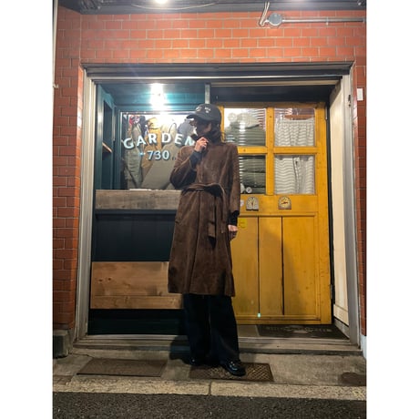 [USED] Real  Leather ブラウンスエード コート