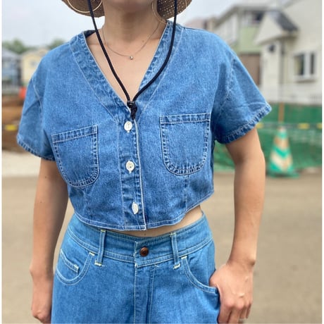 [USED] Lady's S/S DENIM SHIRTS