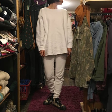 [USED] EURO Vintage！LONG white sweat