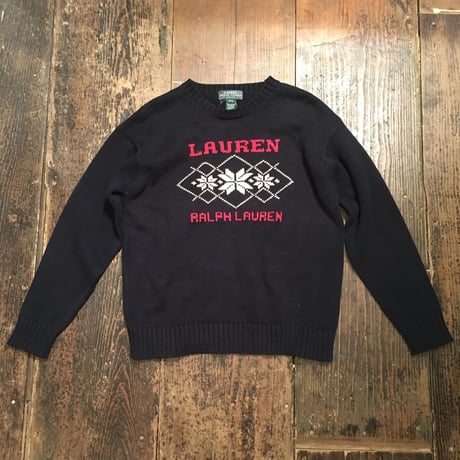 [USED]  Ralph Lauren かわいいロゴKnit