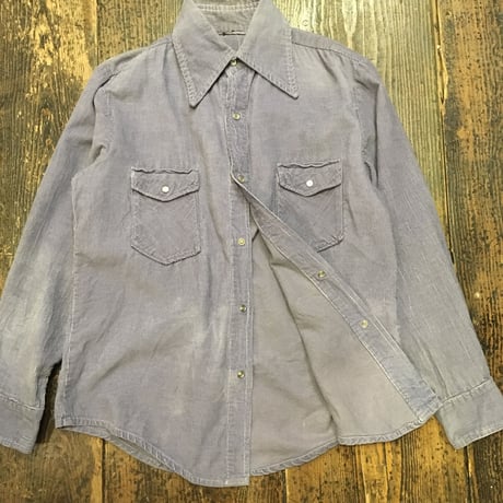[USED] コーデュロイ ウェスタンシャツ